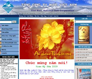 Website của Tổng công ty Muối.