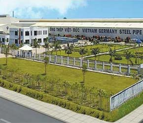 Mặt bằng nhà máy của VG Pipe tại tỉnh Vĩnh Phúc.