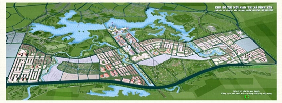 Dự án Nam Vĩnh Yên có diện tích 446,92 ha thuộc thành phố Vĩnh Yên, tỉnh Vĩnh Phúc.