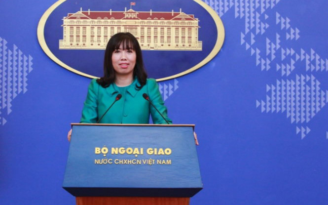 Người Phát ngôn Bộ Ngoại giao Việt Nam, bà Lê Thị Thu Hằng.