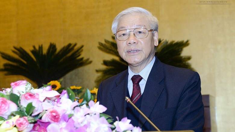 Tổng bí thư Nguyễn Phú Trọng được giới thiệu để Quốc hội bầu Chủ tịch nước.