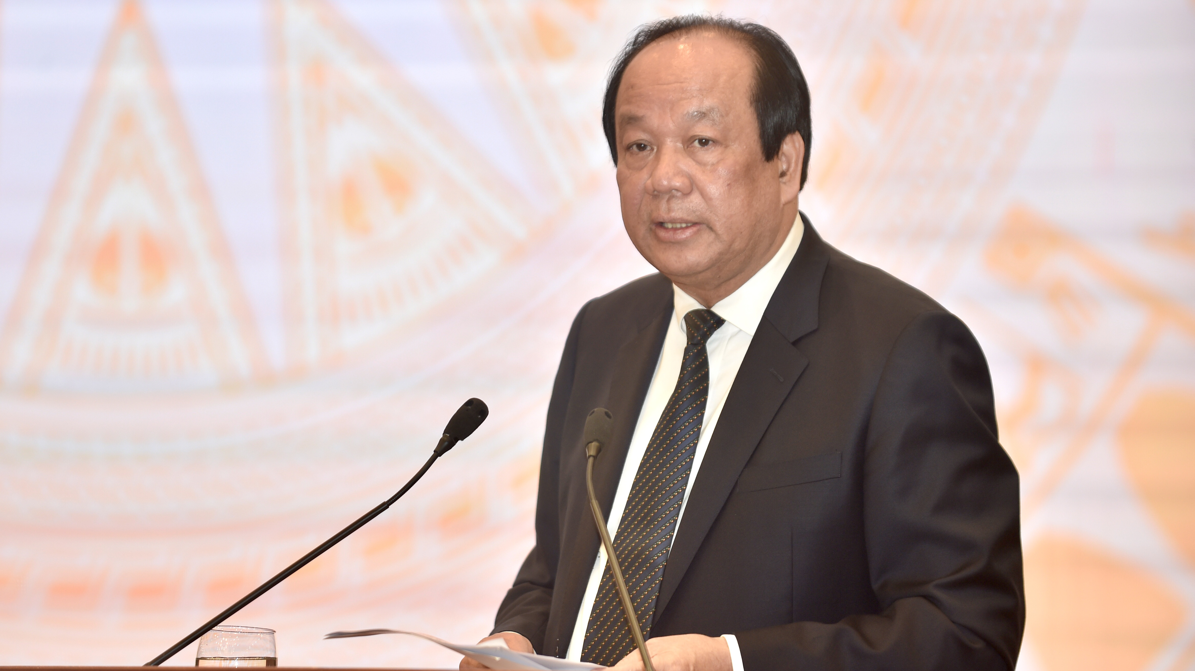 Bộ trưởng, Chủ nhiệm Văn phòng Chính phủ Mai Tiến Dũng tại họp báo Chính phủ thường kỳ chiều 2/3 - Ảnh: VGP