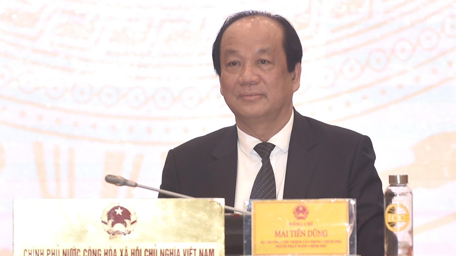 Bộ trưởng, Chủ nhiệm Văn phòng Chính phủ Mai Tiến Dũng tại họp báo chiều 2/3 - Ảnh: VGP