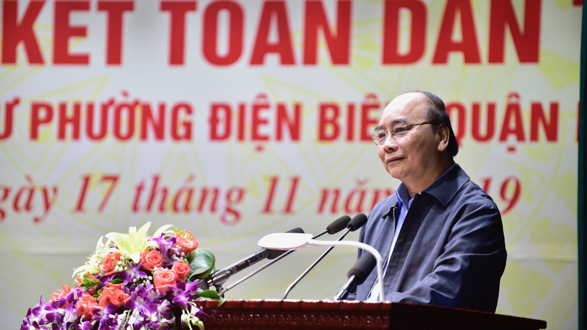 Thủ tướng Nguyễn Xuân Phúc phát biểu tại Ngày hội. - Ảnh: VGP