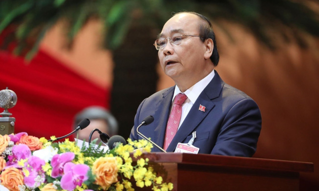 Thủ tướng Nguyễn Xuân Phúc phát biểu khai mạc Đại hội XIII.