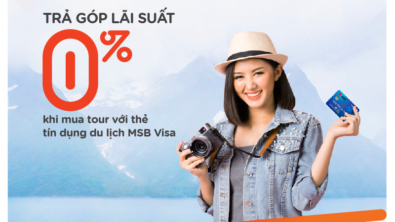 Với chính sách du lịch trả góp 0%, những khách hàng đam mê du lịch có thể thỏa mãn sở thích của mình và đồng thời cân đối được nguồn tiền để chi tiêu cho các nhu cầu khác.