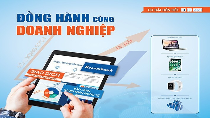 Hiện có hơn 96.000 doanh nghiệp đang sử dụng dịch vụ Ngân hàng điện tử của Sacombank để thực hiện các giao dịch hằng ngày.