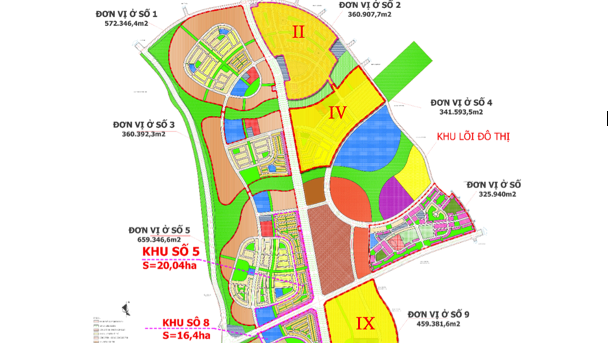 Bản đồ quy hoạch sử dụng đất Khu đô thị du lịch sinh thái Nhơn Hội, Bình Định.