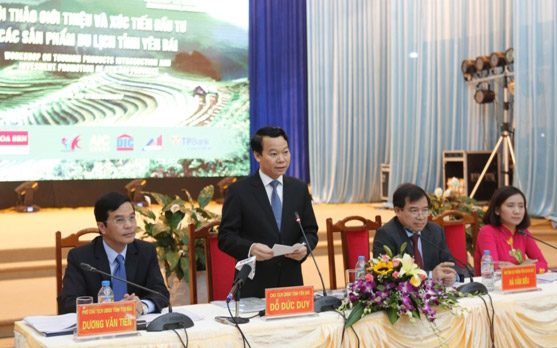 Chủ tịch Yên Bái Đỗ Đức Duy phát biểu tại hội thảo.
