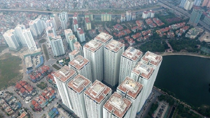 Chung cư HH Linh Đàm (Hoàng Mai, Hà Nội)- một trong nhiều chung cư trên địa bàn Thủ đô đang dính sai phạm về xây dựng - Ảnh: Zing.