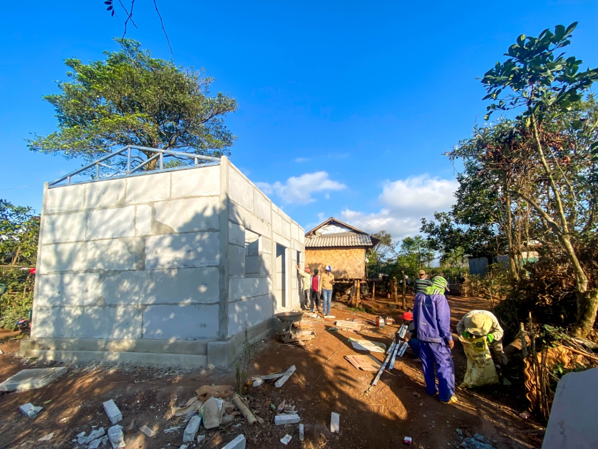 Bằng công nghệ thi công tiên tiến, mỗi căn nhà chỉ mất 03 ngày để hoàn thiện.