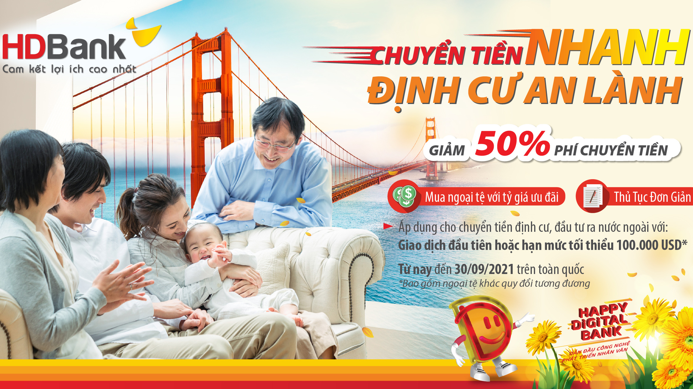Khách hàng có tài khoản hoặc không có tài khoản tại HDBank đều có thể chuyển tiền cho người hưởng ở nước ngoài một cách nhanh chóng, chính xác, không lo về phí.