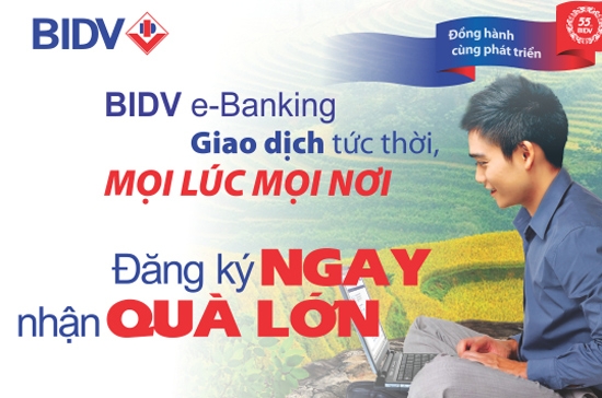 Trong giai đoạn đầu ra mắt dịch vụ, các khách hàng cá nhân và doanh nghiệp đầu tiên đăng ký sử dụng sẽ được hưởng rất nhiều ưu đãi hấp dẫn từ các chương trình khuyến mại của BIDV.