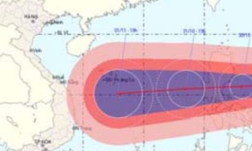 “Siêu” bão Mirinae sẽ vào biển Đông