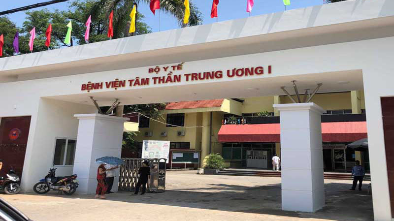 Bệnh viện Tâm thần Trung ương I, nơi xảy ra vụ án ma túy. 