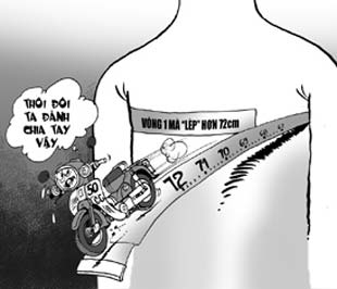 Người có vòng đo ngực trung bình dưới 72 cm có thể không được cấp bằng lái hạng A1.