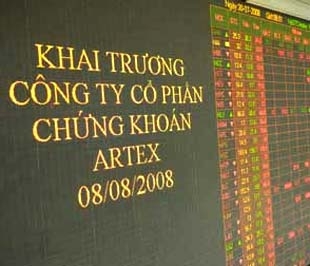 Chứng khoán Artex quyết định chọn tổ chức lễ khai trương công ty này vào ngày 8/8/2008 - Ảnh: VnExpress.