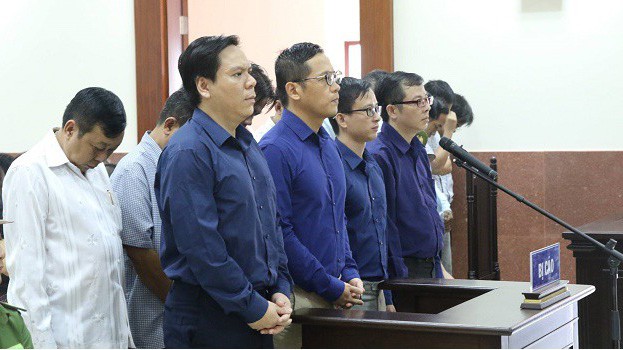 Các bị cáo tại Tòa.