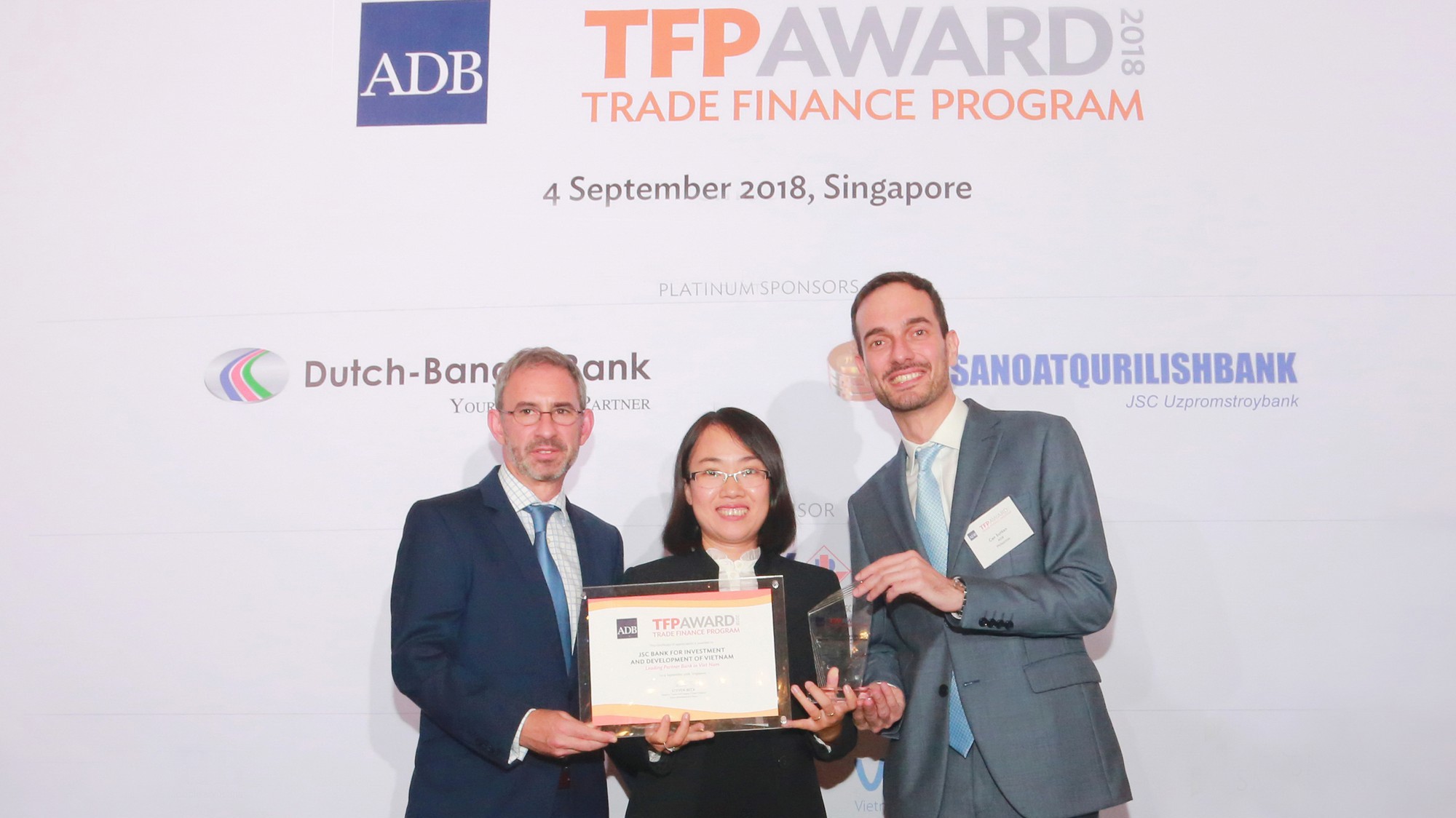 Đây là năm thứ ba liên tiếp BIDV được trao giải thưởng này.