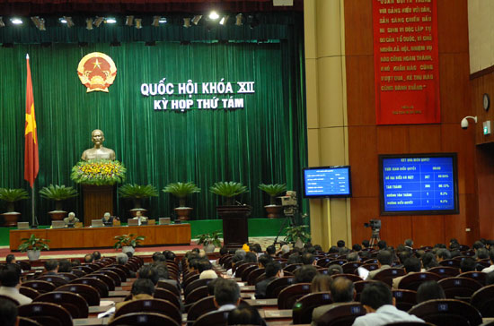 Trong tuần này, nhiều dự án luật sẽ được Quốc hội xem xét, thông qua - Ảnh: TTXVN.