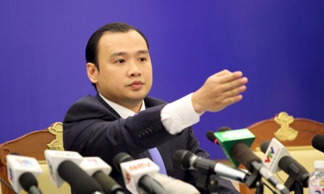 Người phát ngôn Bộ Ngoại giao Lê Hải Bình trả lời báo chí sáng 29/10.<br>