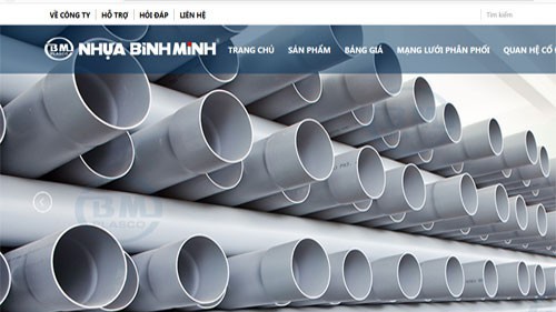 Một trong những sản phẩm của Nhựa Bình Minh. 