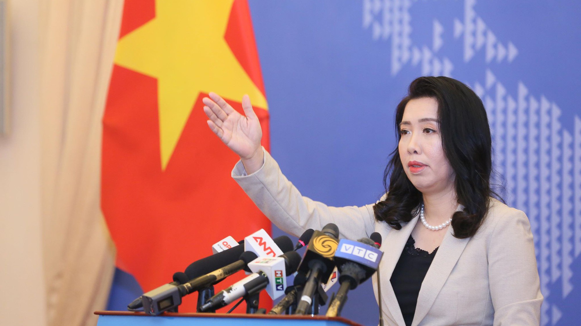 Người phát ngôn Bộ Ngoại giao Lê Thị Thu Hằng.