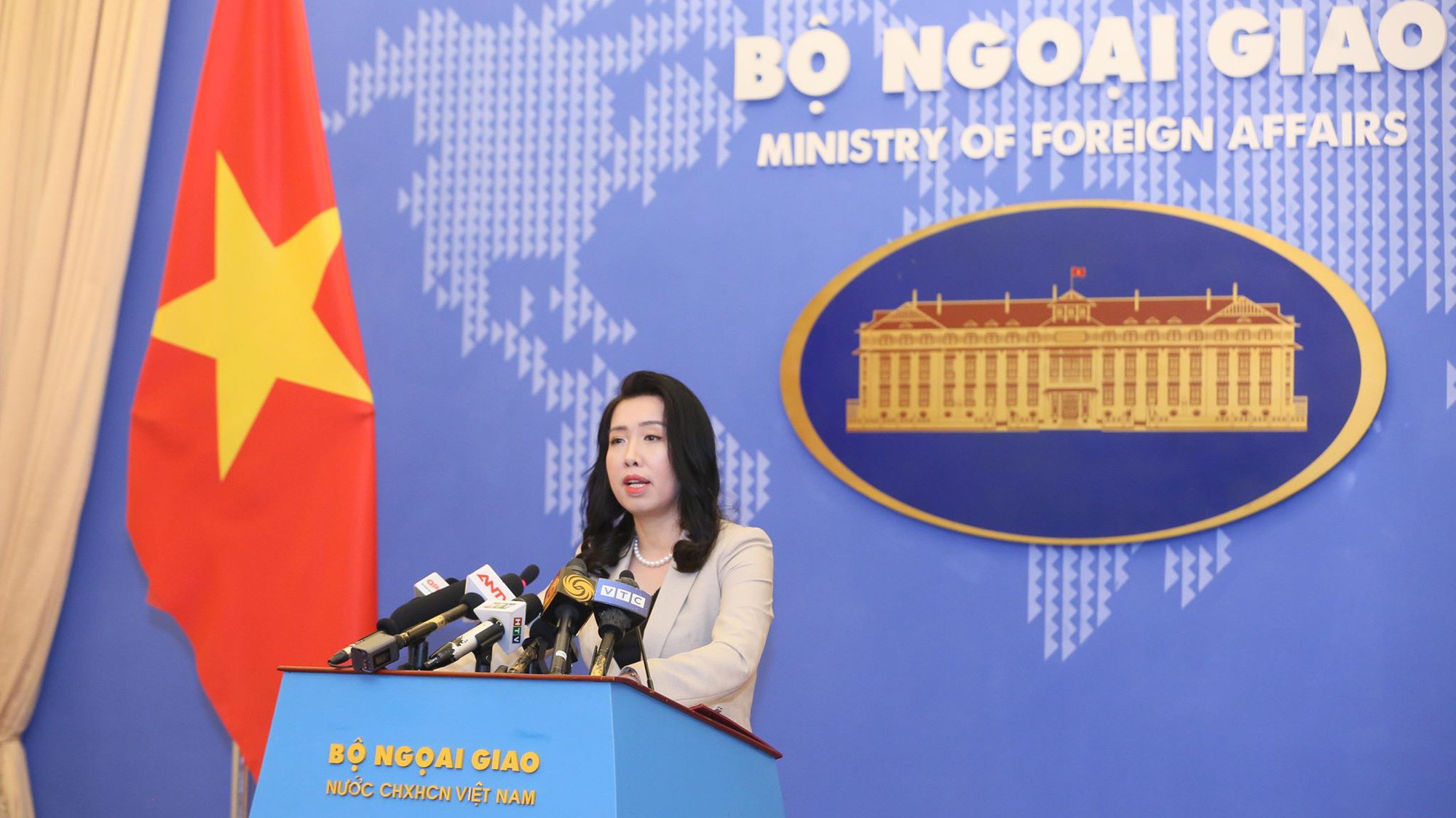 Người Phát ngôn Bộ Ngoại giao Lê Thị Thu Hằng - Ảnh: QT.