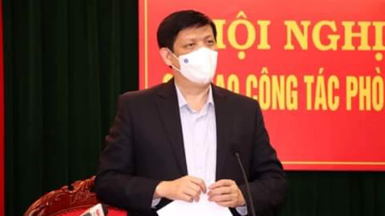 Bộ trưởng Bộ Y tế Nguyễn Thanh Long tại cuộc họp chiều mùng 3 Tết. Ảnh - Bộ Y tế cung cấp. 