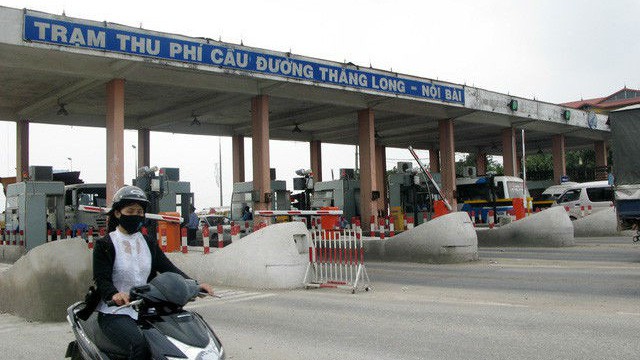 Trạm thu phí Bắc Thăng Long - Nội Bài.