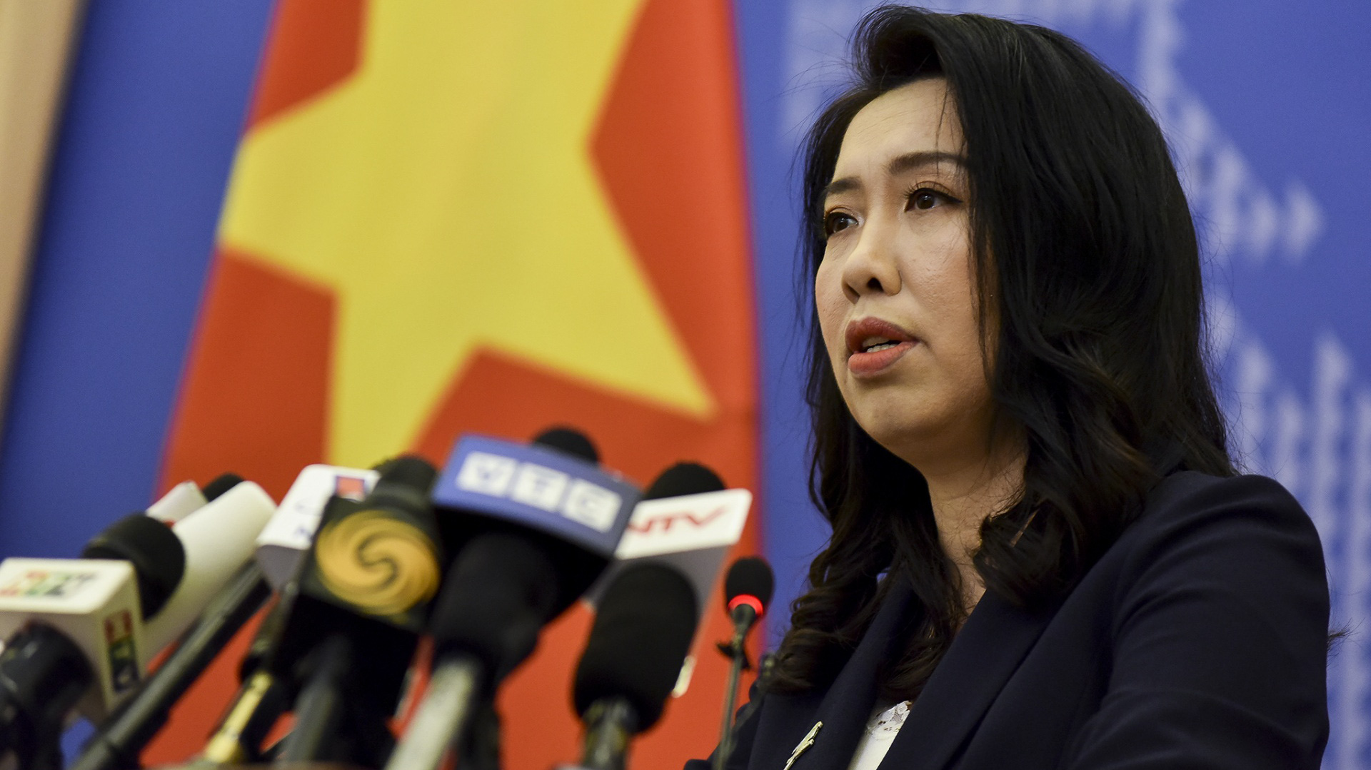 Người phát ngôn Bộ Ngoại giao Lê Thị Thu Hằng - Ảnh: Báo TGVN