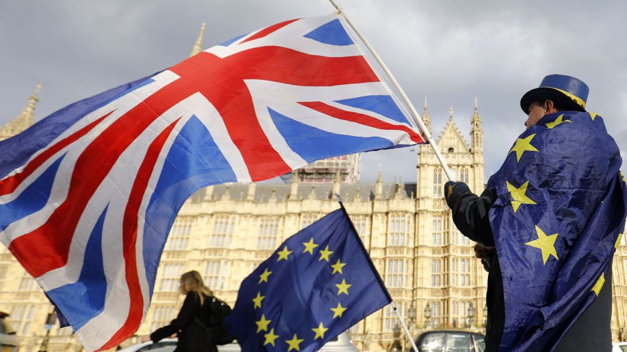 Theo Thủ tướng Anh Theresa May, việc thông qua dự luật Brexit là "thời khắc lịch sử cho đất nước và là một bước quan trọng trong việc thực hiện ý nguyện của người Anh". Ảnh: AFP.