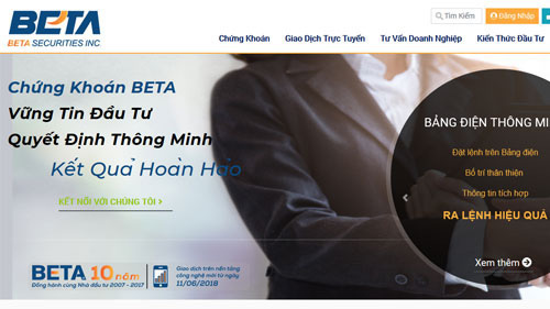 Công ty cổ phần chứng khoán Beta (Tp.HCM).