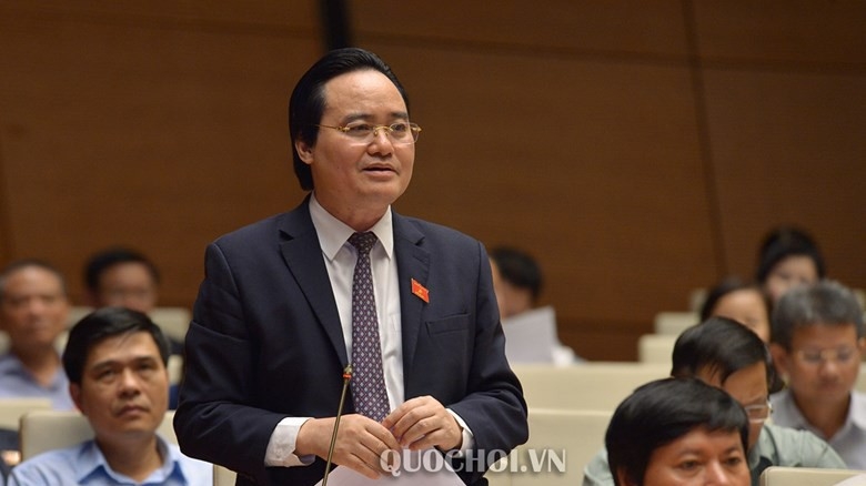 Bộ trưởng Bộ Giáo dục và đào tạo Phùng Xuân Nhạ trả lời chất vấn trước Quốc hội