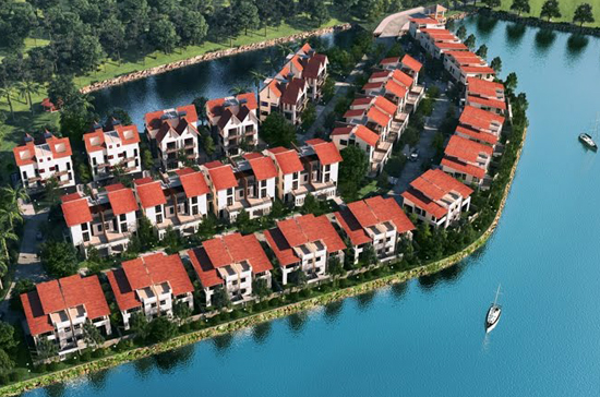 Phối cảnh dự án biệt thự Hồ Thiên Nga.