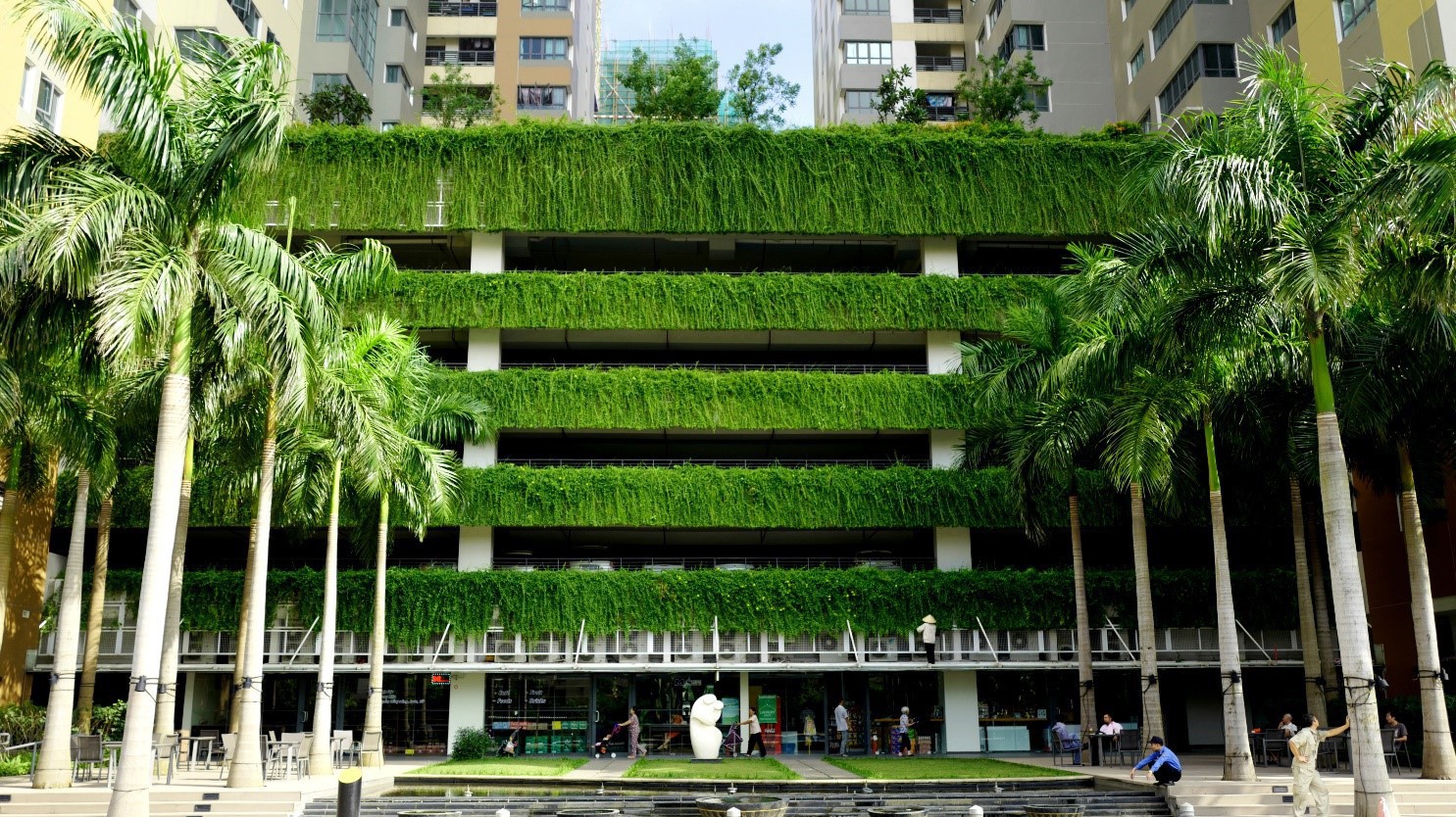 Tầng nổi phủ xanh tại Mulberry Lane.