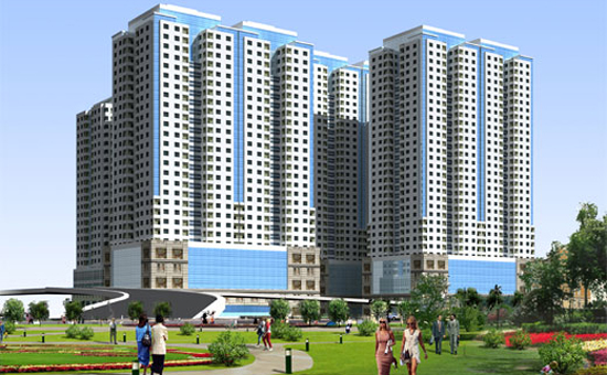 Mô hình Khu phức hợp căn hộ cao cấp đầu cầu Thủ Thiêm của SC5.