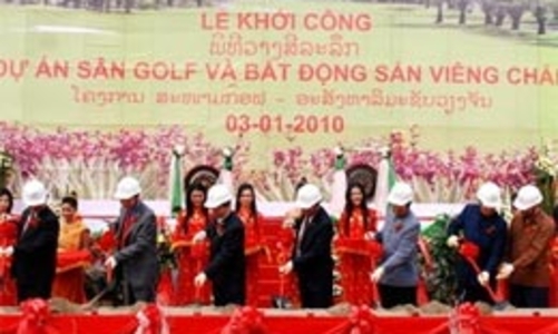 Khởi công dự án đầu tư lớn nhất của Việt Nam tại Lào