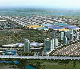 Phối cảnh khu công nghiệp, đô thị và dịch vụ VSIP Bắc Ninh.