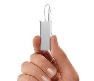 Mẫu iPod Shuffle mới ra mắt của Apple.