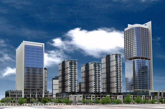 Phối cảnh tổng thể Becamex City Center.