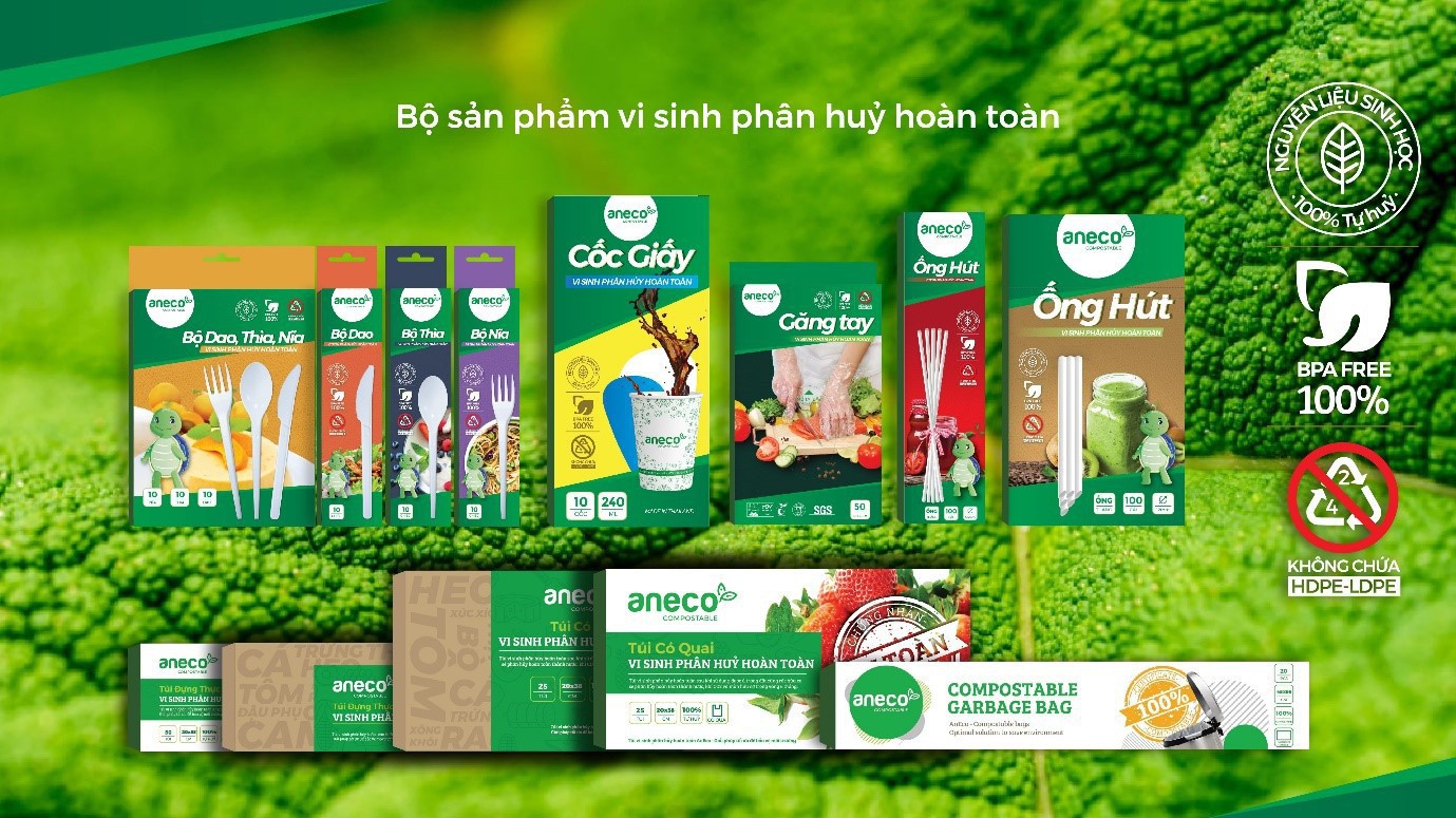 Các sản phẩm nhựa phân huỷ hoàn toàn của An Phát.