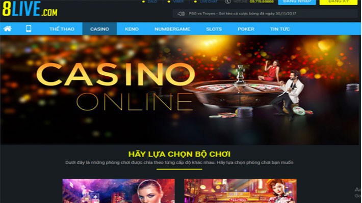 Website 8live.com có quảng cáo đánh bạc trực tuyến trái phép đã bị ngăn chặn.