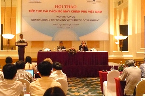 Hội thảo "Tiếp tục cải cách bộ máy Chính phủ Việt Nam".
