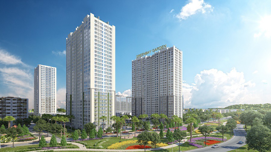 Green Bay Garden đang tiến hành thi công xây dựng theo đúng tiến độ. Dự kiến bàn giao vào quý 2/2019.