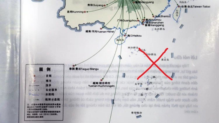 Hình ảnh trong cuốn cẩm nang du lịch được Saigontourist giới thiệu cho khách có in hình ảnh về "đường lưỡi bò". Ảnh - Internet. 