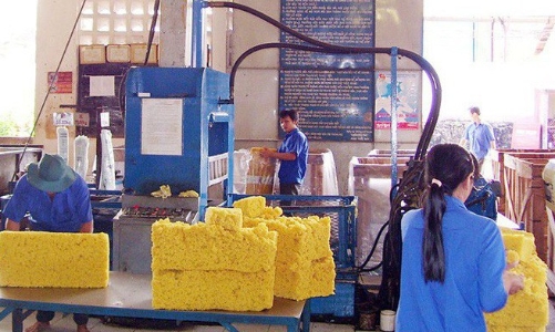 Xuất khẩu cao su của Việt Nam giảm mạnh trong tháng 2