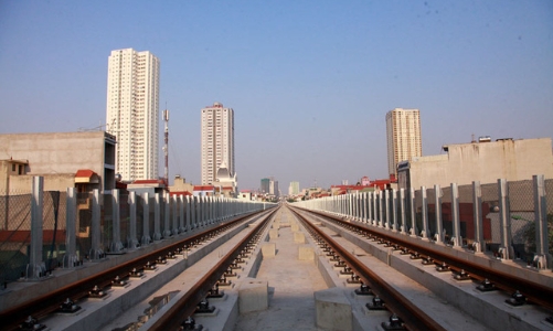Ray đường sắt Cát Linh - Hà Đông chưa dùng đã gỉ sét