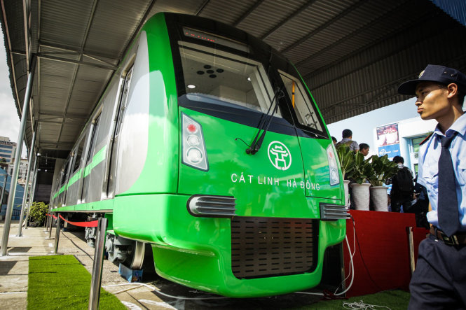 Tàu điện Cát Linh Hà Đông - một dự án có sử dụng nguồn vốn từ Trung Quốc.