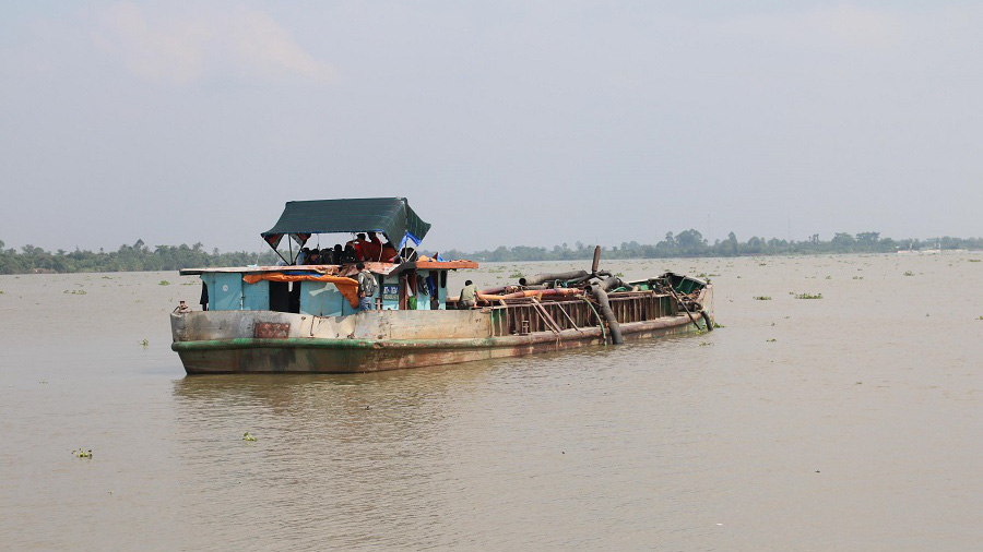 Đây là ổ nhóm cát tặc có quy mô lớn